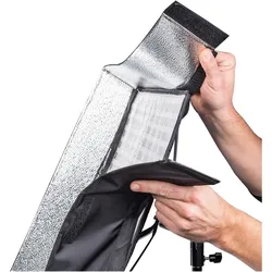 Walimex pro Flex LED Bi Color Leuchtmatte Set inkl. Softbox 100W Flächenleuchte (Flächenleuchte), Dauerlicht, Weiss, Schwarz, Mehrfarbig