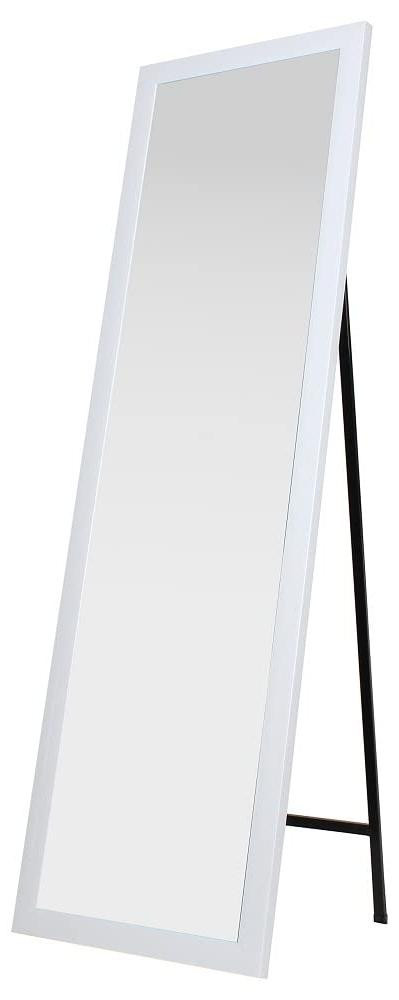 King Collection King Home vloerspiegel met frame, wit, B: 40 cm, H: 150 cm