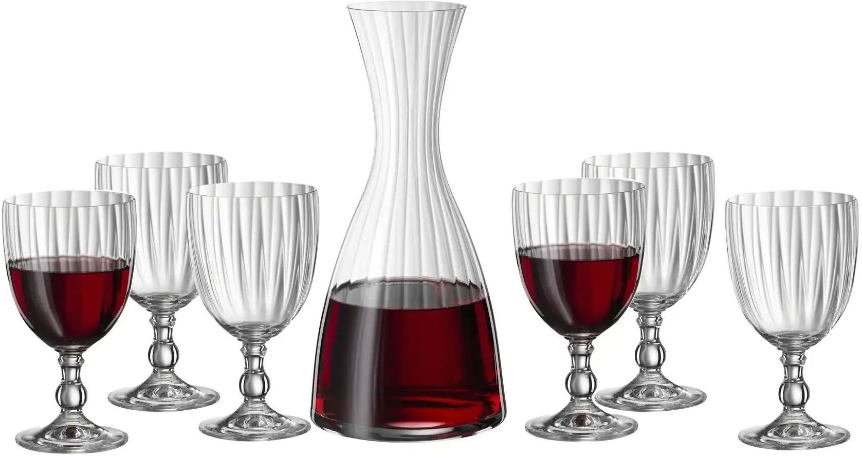 BOHEMIA Wein-Set 7-teilig   ¦ Maße (cm): B: 41,5 H: 28