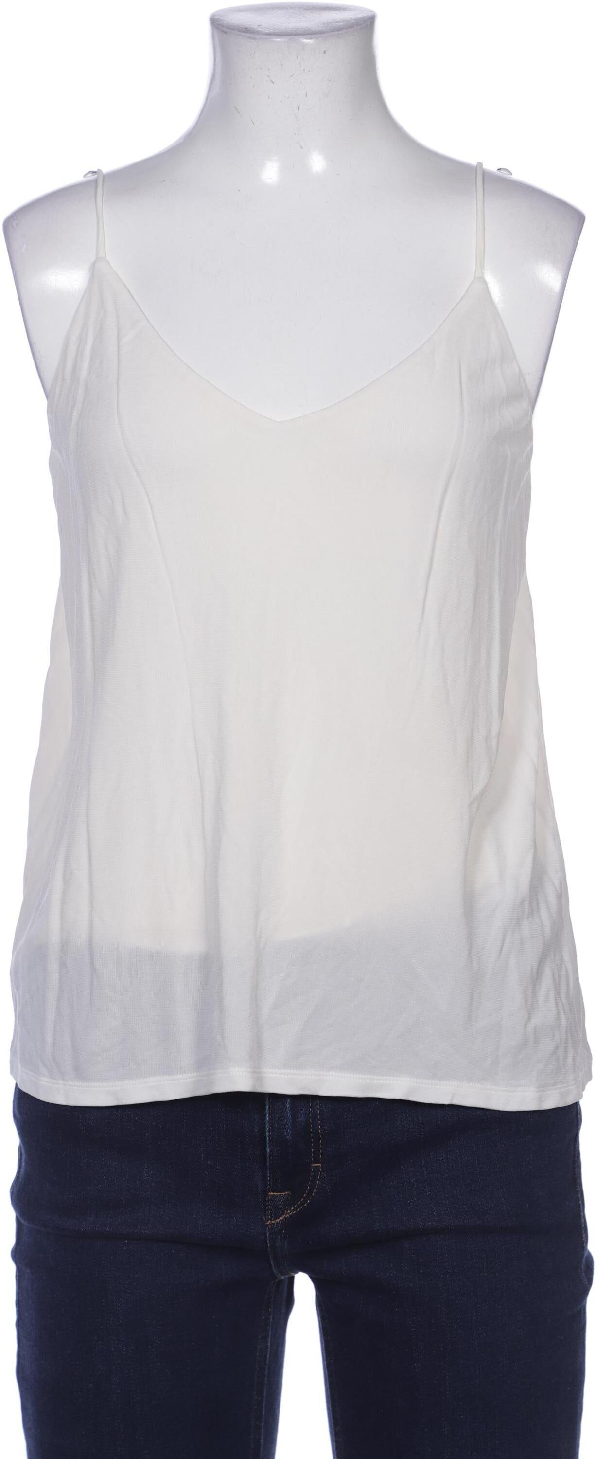 Massimo Dutti Damen Top, Cremeweiß, Gr. S, Viskose - Second Hand