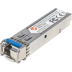 Intellinet Gigabit SFP Mini-GBIC Transceiver WDM bidirektional für LWL-Kabel, Transceiver, Silber