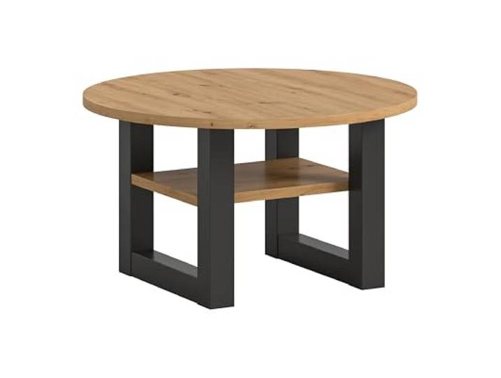xonox.home - Couchtisch Seattle 75x42x75 cm in Artisan Eiche - Wohnzimmertisch Sofatisch Kaffeetisch Beistelltisch - funktional stabile Konstruktion