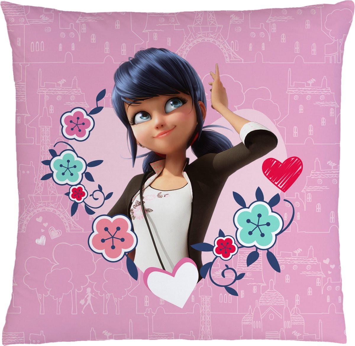 Miraculous Kussen Secret voor kinderen, Multi, 40 x 40 cm