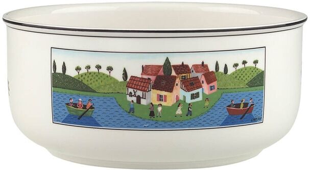 Schale VILLEROY & BOCH "Schüssel rund Design Naif 2 l bunt", bunt, Schüsseln, Schale