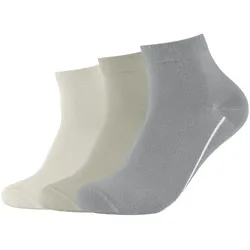 3er Pack camano Soft Quarter Socken 9307 - griffin 39-42