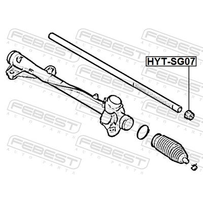 FEBEST Buchse, Lenkwelle HYT-SG07 für HYUNDAI