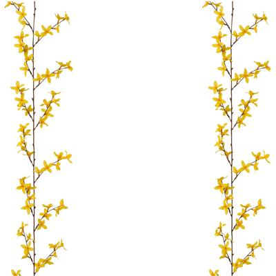 Kunstgirlande CREATIV GREEN "Girlande mit Forsythie", gelb, L:160cm, Kunststoff, Kunstpflanzen