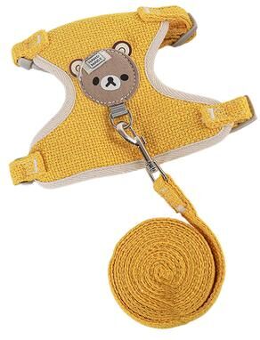 Fusion Finds Breathable Pet Harness With Leash Adjustable Cat & Dog Vest For Small Pets yellow s