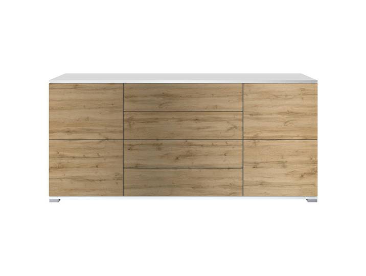 Vladon Sideboard Rova Eiche Evoke, Eiche San Remo, 166.5x75.5x35 cm, Kleinmöbel, Kommoden, Sideboards