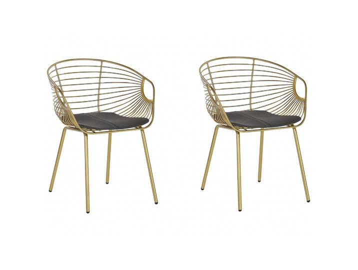 METALLSTUHL 2er-Set Gold Hoback