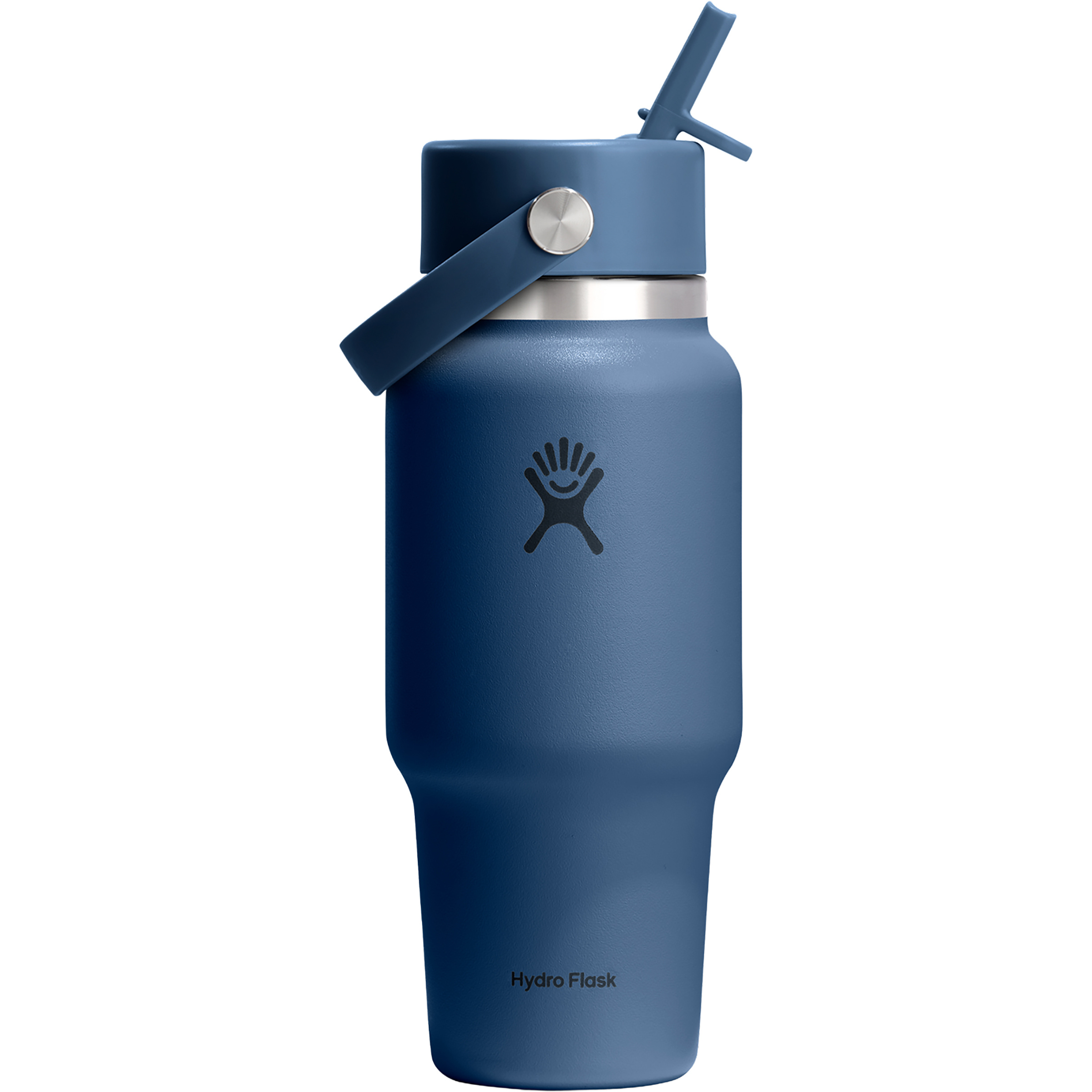 Hydro Flask 24oz Wide Flex Straw Travel Isolierflasche Isolierflaschen blau Größe 0.71L Camping