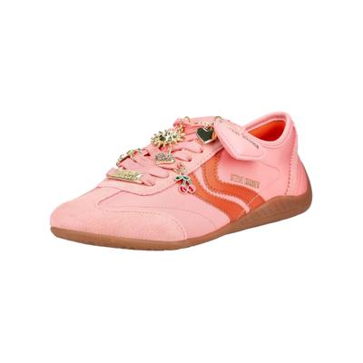 Schnürschuh STEVE MADDEN "STEVE MADDEN Sneaker Textil", Damen, Gr. 39, rosa (coral), Textil, Schuhe Schnürschuh