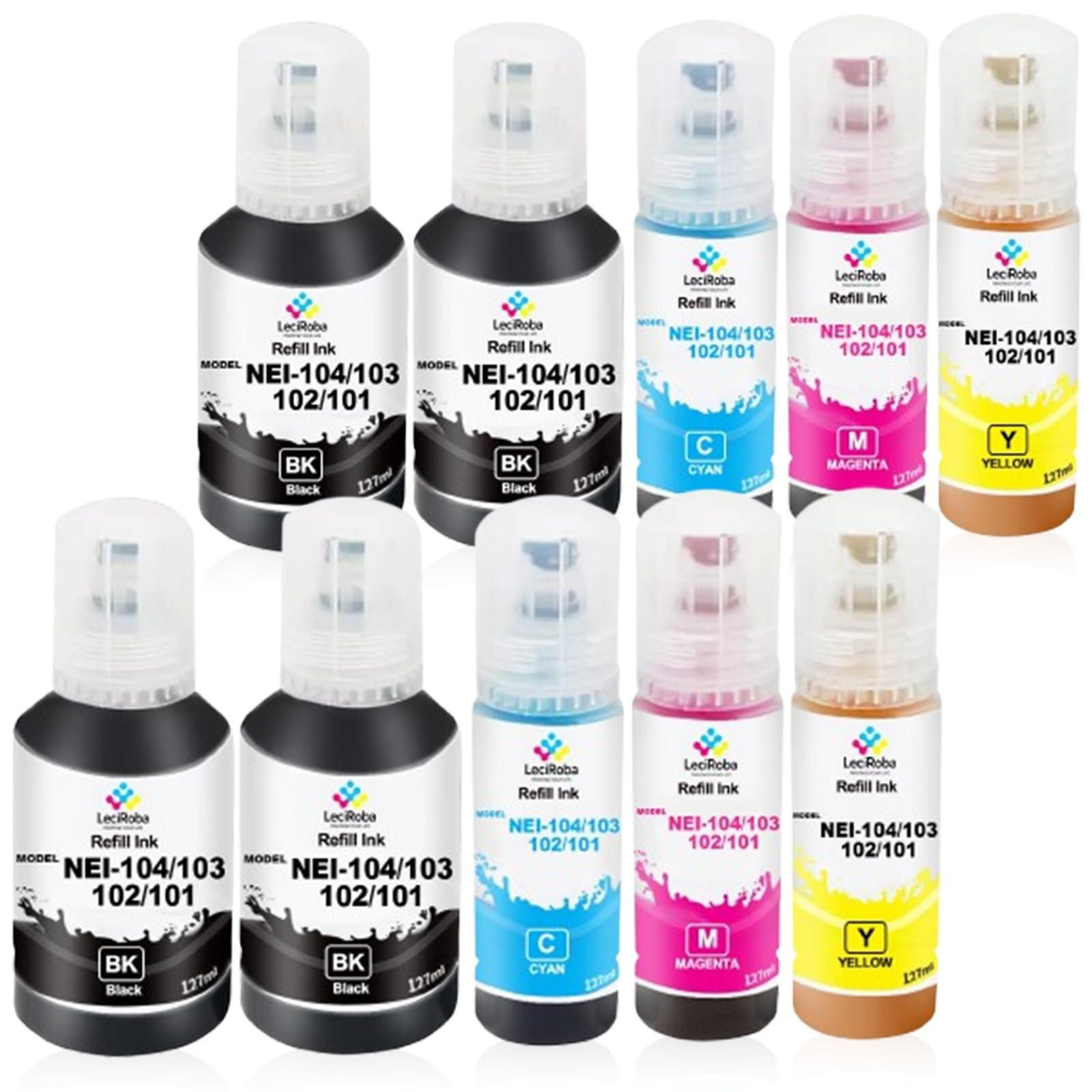 Merkloze inktcartridges voor Epson EcoTank - 4-kleuren multipack