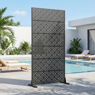 Dovelina Palace Metal Privacy Screen Panel Free Standing