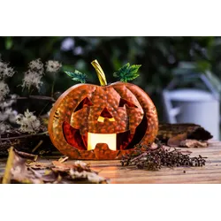 I-Glow LED Outdoor Dekokürbis "SPOOKY"