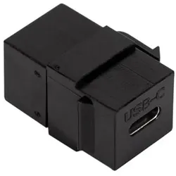 LogiLink Keystone Verbinder USB 3.1 Type C F/F Schwarz Keystone Modul Coupler