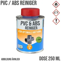 250 ml PVC ABS Spezial Reiniger Reinigungsmittel für PVC-Rohre und Zubehör