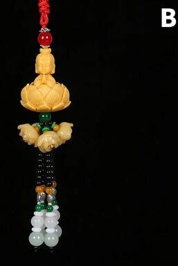 Uplift Treasures Chinese Style Buddha Pixiu Car Hanging Pendant b