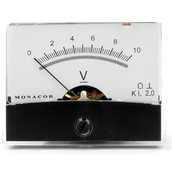Monacor Einbaumessinstrument, Lautsprecher Bauteile, Schwarz