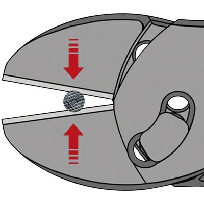 Knipex TwinForce 73 71 180 Werkstatt Kraft-Seitenschneider mit Facette 180mm