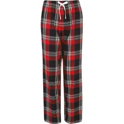 SF Women Damen tartan lounge trousers Schlafanzug SK083 navy-green check XXS