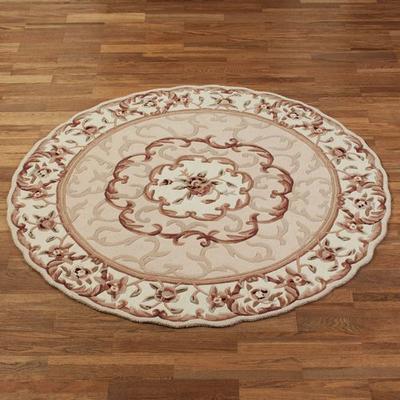 Nourison / Exclusives "Evalina Round Rug, 5'6"" Round, Beige"