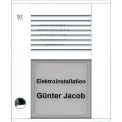 TCS Tür Control Audioaußenstation1-reihig PDS01-WS/04