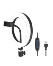 LogiLink Smartphone-Ringlicht Durchmesser 200 mm für Smartphone von 10,16 cm 17.78 4" (AA0151)