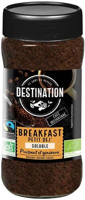 Destination Café Instantâneo Solúvel Pequeno-Almoço Bio 100g