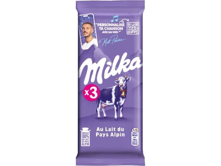 MILKA tablette lait alpin 3x100g