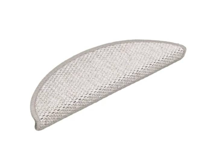 vidaXL Trapmatten zelfklevend 15 st sisal-look 56x17x3 cm platinakleur