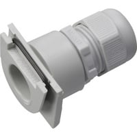 Stutzen Schieber Adapter zur Leitungseinführung mit Verschraubung M20 für Leitungen Ø 6 bis 13 mm grau, Retail