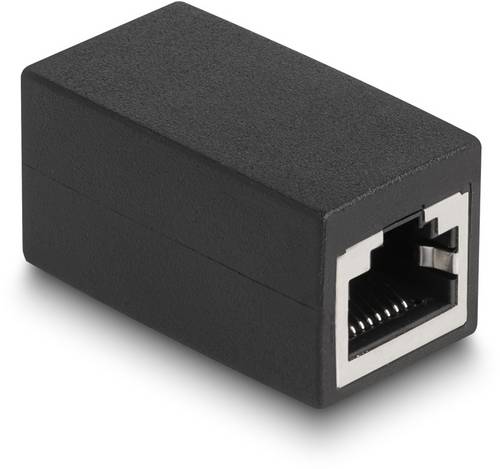 Delock RJ45 Netzwerk Adapter [1x RJ45-Buchse - 1x RJ45-Buchse] Schwarz