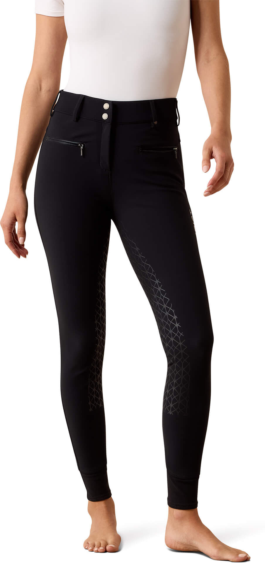 Women's Tri Factor Allure Full Seat Breech in Black, Size: 36 Regular by Ariat