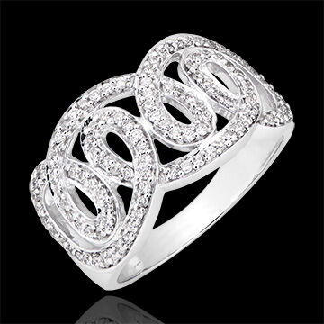 Edenly Ring Schicksal - Kaiserliche Spiralen - 750er WeiÃŸgold und Diamanten