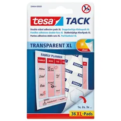 TESA 59404 - tesa® TACK doppelseitige XL Klebepads, 36 Stück