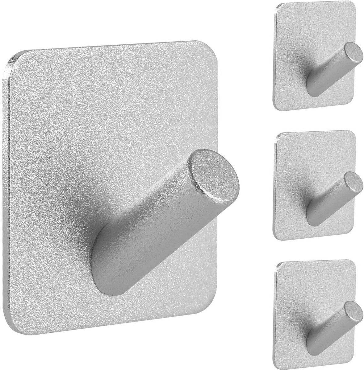 Paoli Zelfklevende Heavy Duty Haken - Zilver - Vierkante schuine haak - Maximaal 13,6 kg
