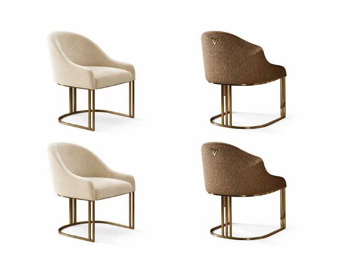JVmoebel Polsterstuhl Esszimmer Möbel 4x Stühle Modernes Design Elegantes Polstersitz, Made in Europa