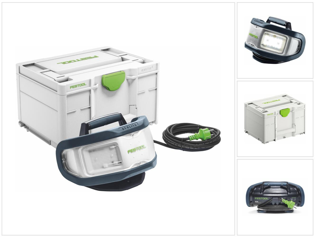 Festool SYSLITE Plus LED-werklamp 8000 lm IP 55 met Systainer