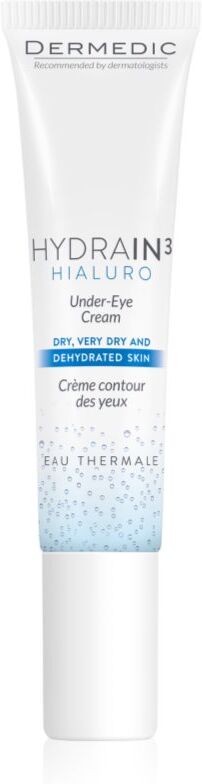 Dermedic Hydrain3 Hialuro Augencreme für dehydrierte trockene Haut 15 g