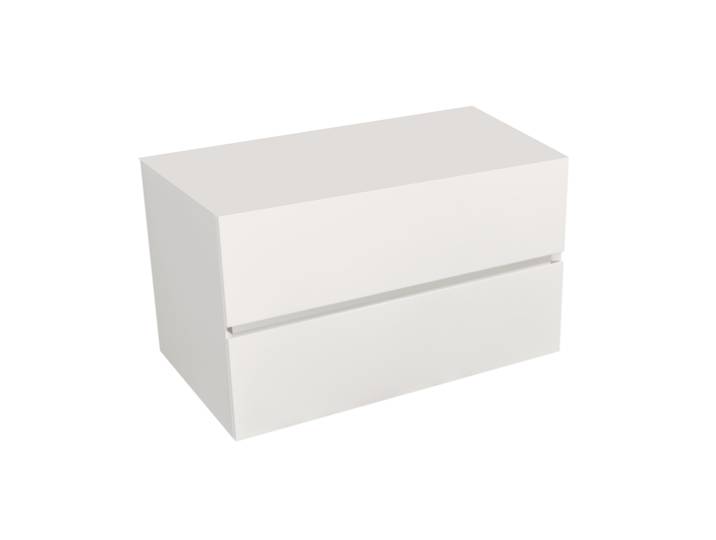 Verona Meuble blanc mat 65x52x50cm + deux tiroirs (VERONA66BMBU)