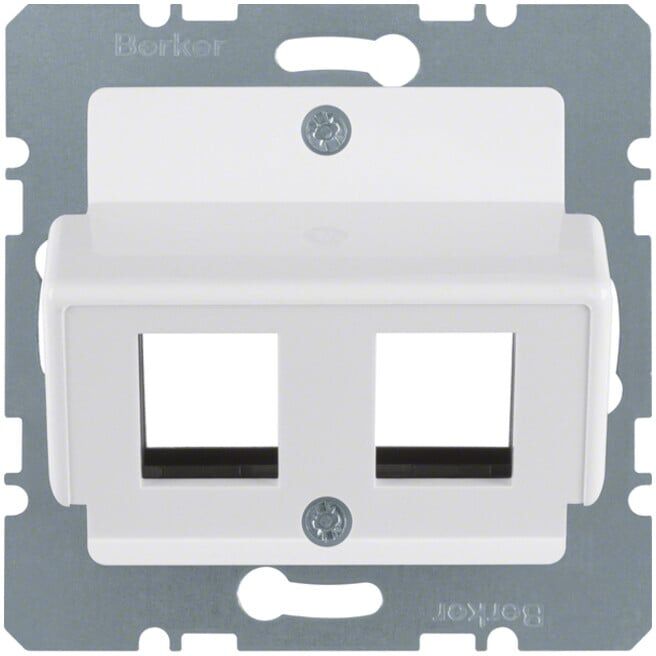 Berker Zentralplatte pws f.Krone Modular-Jack 146409)