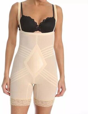 Plus Size Women's Body Briefer Firm Shaping by Rago in Beige (Size XL)
