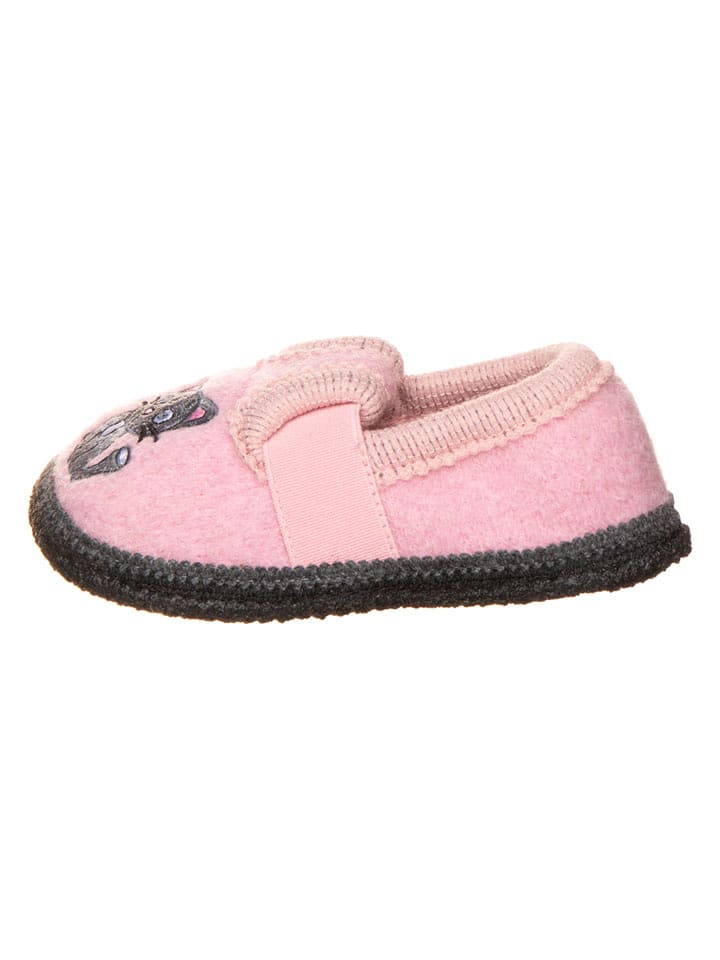lamino Hausschuhe "Bobby Kätzchen" in Rosa - 31