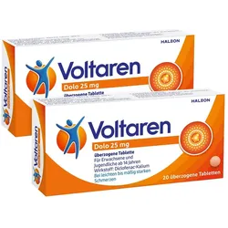 Voltaren Dolo 25 mg Doppelpack 2X20 St