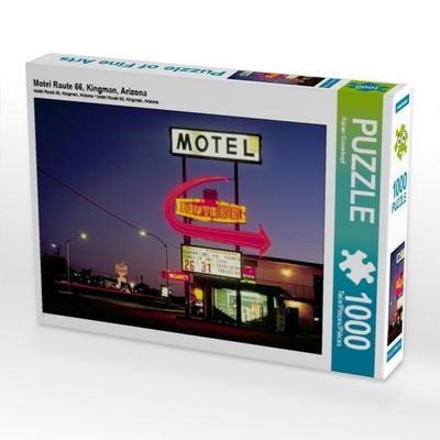 CALVENDO Puzzle Motel Route 66, Kingman, Arizona | 1000 Teile Lege-Größe 64x48cm Foto-Puzzle für glückliche Stunden