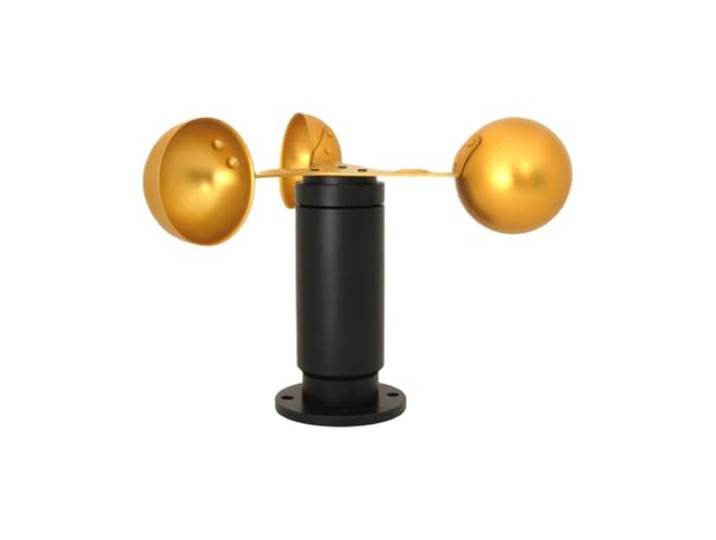Drei Tassen Windgeschwindigkeitsmesser Ventilator Messgerät Zubehör Aluminiumlegierung(Yellow black base no circuit)