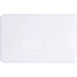5 Kreditkartenhülle RFID-Schutz, weiß, Hart-PVC