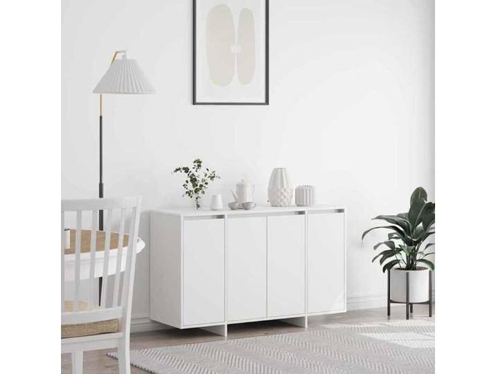 NEW 2026  Buffet Classique Armoire latérale pour salon Blanc 120x41x75 cm Bois d'ingénierie L3634