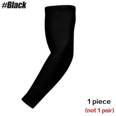 Uplift Essentials Unisex Quick Dry Sun Protection Arm Sleeve black l